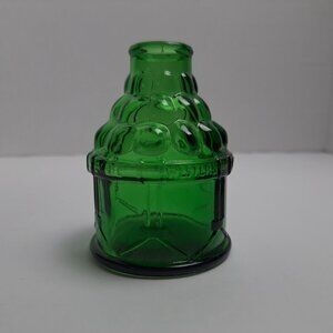Wheaton NJ Glass Green Herb Finley Rifle Company Western Bottle Vintage
